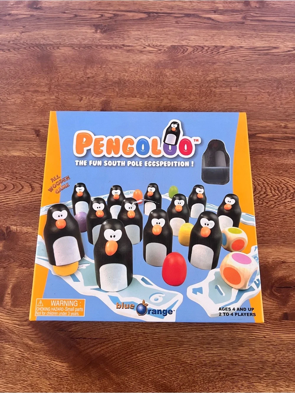 Blue Orange Pengoloo Wooden Memory Game